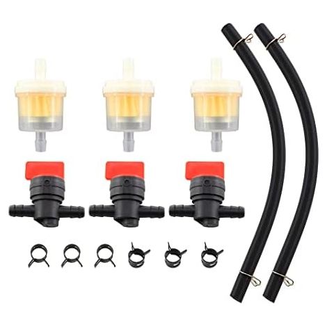 VURAHOME - Robinets à essence Filtres à carburant de canalisation de 1\\/4 po Kit de pinces vannes darrêt Pour Briggs & Stratton 698183 494768 493960 491860 691035 697947 5091H 5056 5056D 5056K Mot (1/5)