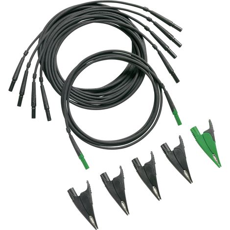 Fluke TLS430 Sicherheits-Messleitungs-Set Lamellenstecker 4 mm, Krokoklemmen Lamellenstecker 4 mm S