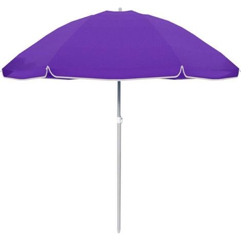 Sombrilla Nylon Acero Morado 160 cm Jardín Playa MARBUENO SUMMER