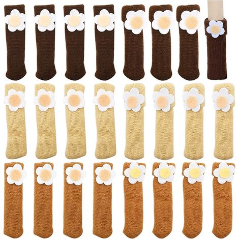 Filz-Stuhlsocken, 24 Stück, rutschfester Stuhlschutz (1/4)