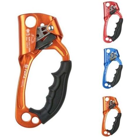 – Ascendeur d'escalade – Poignée ergonomique en caoutchouc – Capacité 140kg – Corde 8-12 mm – Alliage aluminium-magnésium forgé à chaud (1/5)