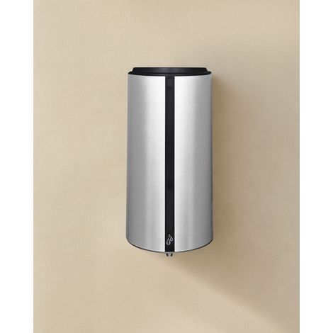 COSMIC Architect porte-savon liquide distributeur de savon automatique argent mat murale seulement vissé (850 ML)