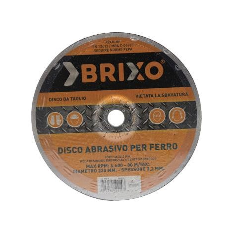 DISCHI ABRASIVI BRIXO FERRO 230x3,2