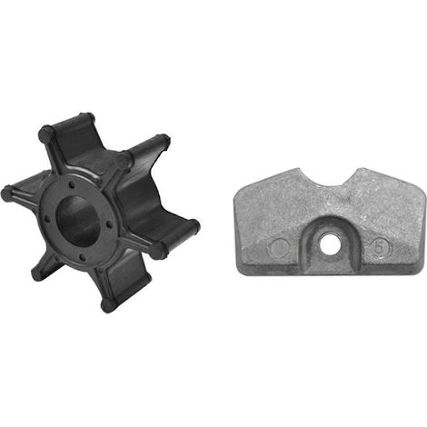 Turbine de pompe à eau YAMAHA compatible avec l'anode de boîte de vitesses d'embase de moteur hors-bord YAMAHA 6L5-45251 (1/5)