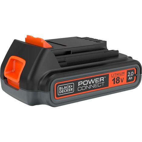 Batterie lithium 18V 2,0Ah – Recharge rapide – Compatible avec plus de 30 outils BLACK+DECKER – Technologie Lithium-Ion - BL2018-XJ (1/10)