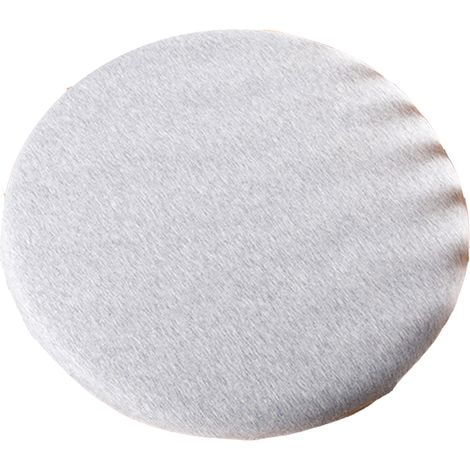 Cuscino rotondo per tatami, cuscino per seduta in maglia di cotone, cuscino per sedia giapponese in memory foam, cuscino per sedia da pranzo, grigio chiaro, 40 × 40 × 4,5 cm