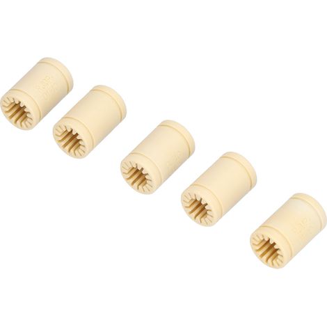 5 pièces roulements linéaires en plastique solides et durables, arbres de roulement légers pour imprimante 3D M10uu, exercice plus fluide (1/5)