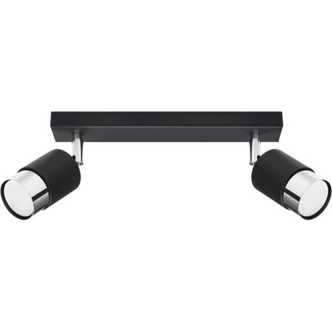 NERO 2 black/chrome ceiling lamp (1/5)