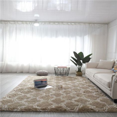Tapis Shag - Fibre Polypropylène - Antidérapant - Lavable En Machine - Pour Salon Chambre Et Jeux Enfants - 2,5 Cm De Hauteur De Poil - Rectangulaire (1/5)