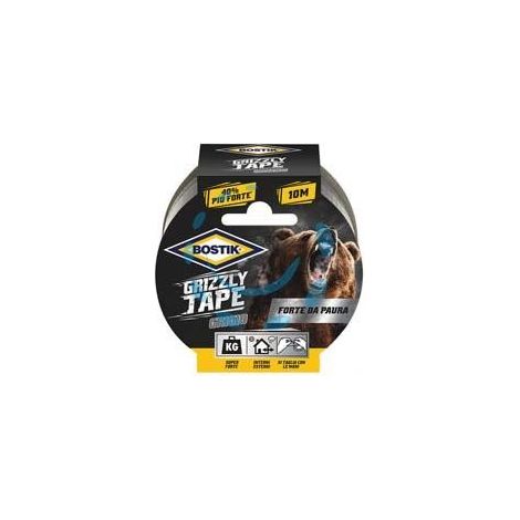 NASTRO ADESIVO TELATO GRIZZLY TAPE GRIGIO - mt.10x50mm.