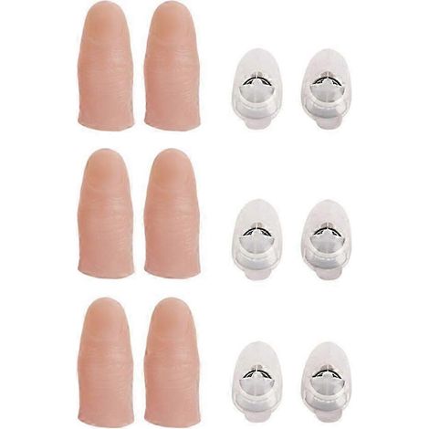 6 Lampes LED Finger Light Magique, Set de 6 Doigts Lumineux pour Blague, Jouet de Tour Prank Lumineux pour Doigt (1/5)