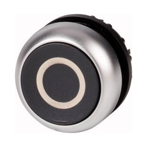 Bouton-poussoir plat noir 0 à accrochage EATON M22-DR-S-X0
