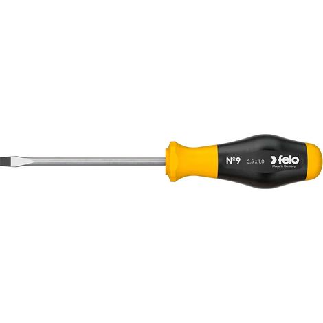 Cacciavite piatto Felo no9 impugnatura ergonomica design antiribaltamento