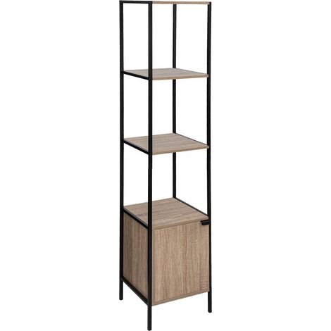 Scaffale a 1 anta aliaj effetto rovere naturale - 5five