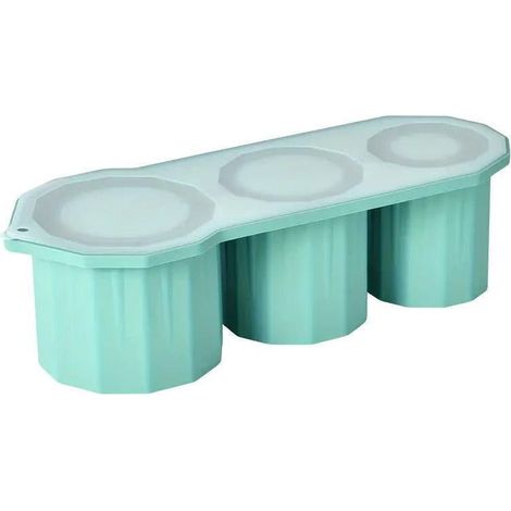 Moule à glaçons en silicone à motif treillis, démoulage facile, pour une fabrication de glaçons lisses, vert