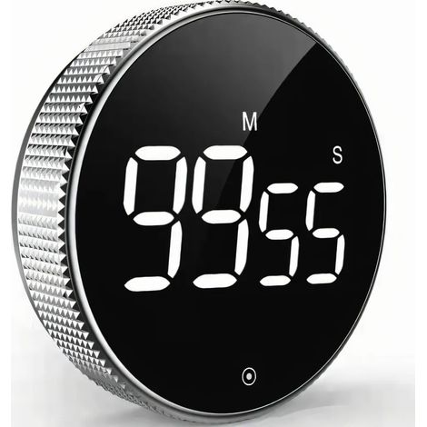 Temporizador de cocina digital, temporizador magnético para huevos con gran pantalla LED, temporizador de cuenta regresiva, temporizador de cocción, adecuado para la cocina, repostería, cocina, etc.