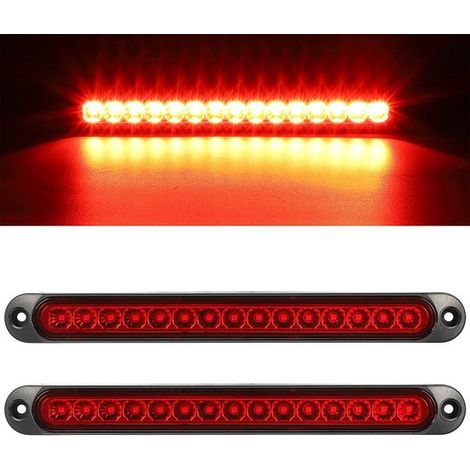 Bande lumineuse arrière Dailygoods, 2 pièces, étanche, 15 LED, feux de freinage/clignotants, feu de position pour camions/voitures et rampes de remorque (1/5)