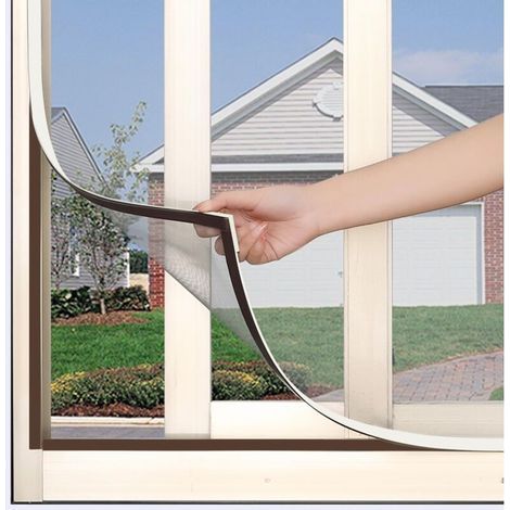 Moustiquaire magnétique pour fenêtre 100 x 120 cm – Installation sans perçage – Fibre de verre résistante – Protection efficace contre les insectes (1/5)