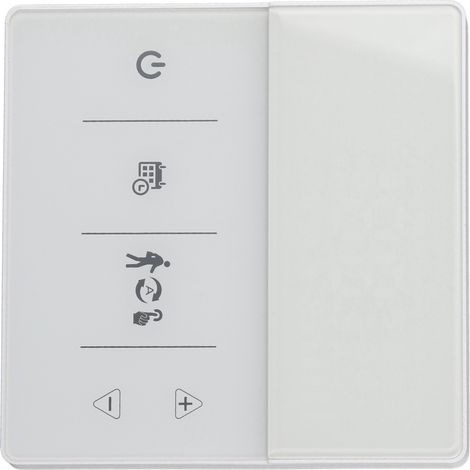 WLAN-Thermostat mit digitalem Display, Touchscreen und Sprachsteuerung per Smartphone-App für Zuhause (90–240 V), Weiß (1/5)