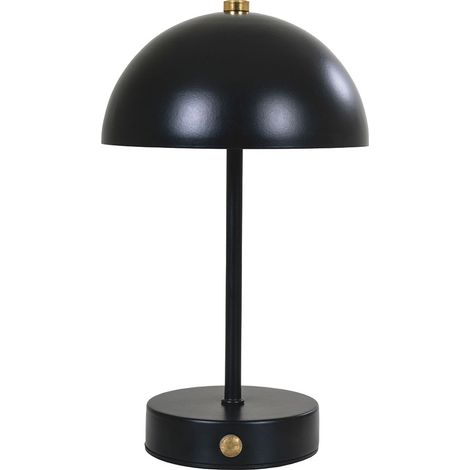Holt Tischlampe LED wiederaufladbar schwarz.