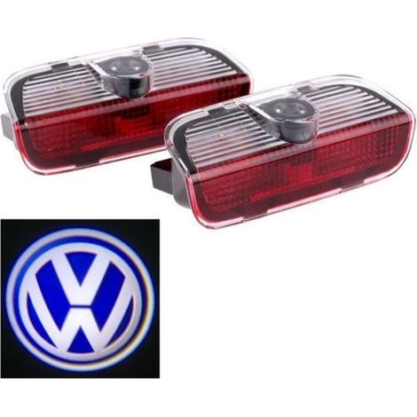 2pcs porte de voiture de LED Voyant bienvenue Logo projecteur Pour VW Passat B6 B7 CC Golf 6 7 Jetta MK5 MK6 Tiguan Scirocco-Ywey
