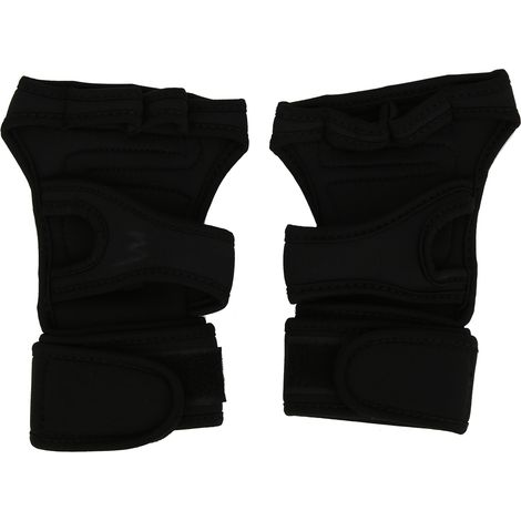 1 Paire de Gants de Fitness en Néoprène Antidérapants avec Fermeture Velcro Noir (1/5)