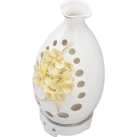 Humidificateur d'arômes avec contrôle Wi-Fi, minuterie, diffuseur d'huiles essentielles en céramique, humidificateur avec lumière 7 couleurs, 120 ml, prise US 100-240 V (1/5)