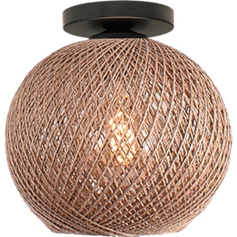 Lampe de plafond Corda rotin Ø 20cm - 5235-05-20 (1/2)