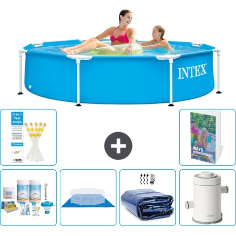 Frame Pool Rund - 244x51 cm - 7-teilig S115
