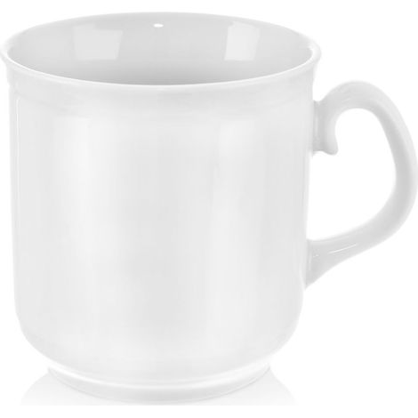 MONA weiße Porzellantasse 400 ml (1/5)