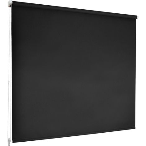 Sichtschutzrollo Daylight Color Schwarz 110 x 150 cm