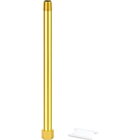 1 pièce raccord de tuyau en laiton, filetage femelle à mâle 1/8" BSP, adaptateur d'extension pour raccord droit de 250 mm de long, connecteur réducteur pour drainage (1/5)