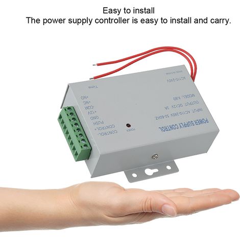 Alimentation Secteur AC/DC 12V 3A 30W pour Systèmes de Contrôle d'Accès Porte (1/5)