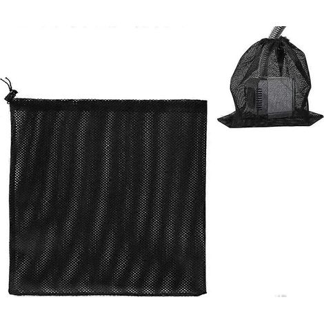 Sac pour pompe, sac filtrant en filet pour pompe à eau, sac filtrant pour pompe à poussière, sac en filet pour pompe, accessoires de filtration pour pompe à eau domestique (4545cm, noir) (1/5)
