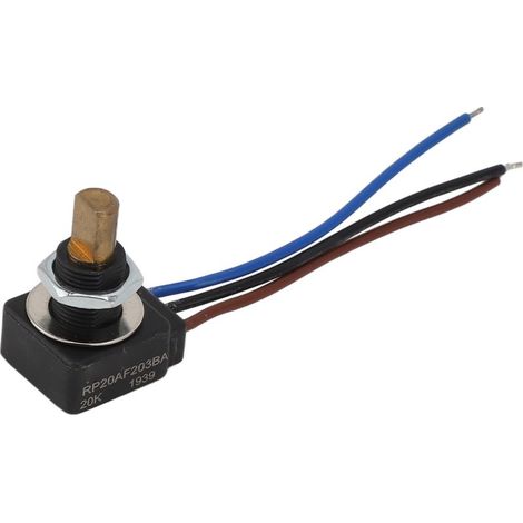 1 potentiomètre rotatif, résistance linéaire 20 K, étanchéité IP65, puissance 0,25 W, angle 320°, pour électronique industrielle et DIY (1/5)