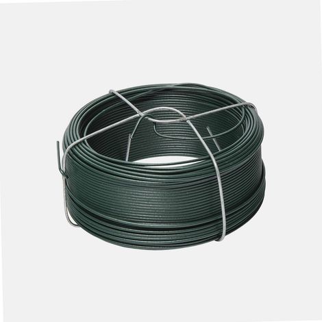 1 - Fil De Fer - Support Jardinage - Résistant À La Rouille - Pour Treillis Et Plantes - Vert - 50m - Ø 1,4 Mm (1/5)