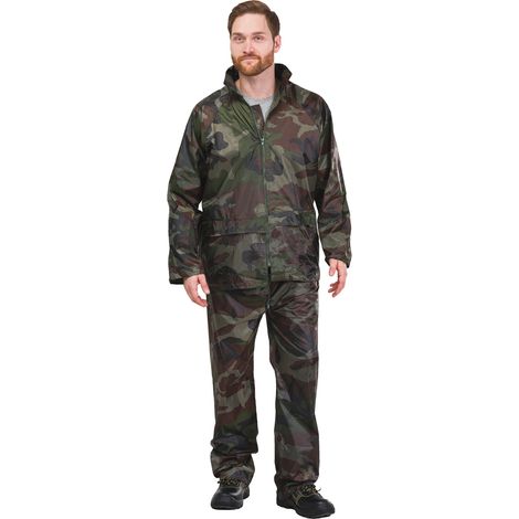 Conjunto de impermeable de camuflaje KPN talla XXL - KUR KPN XXL