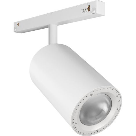 Proyector carril 48V tilt CRETE1 LED COB 12.90W 1151lm CRI90 2700K 12º/46º Blanco