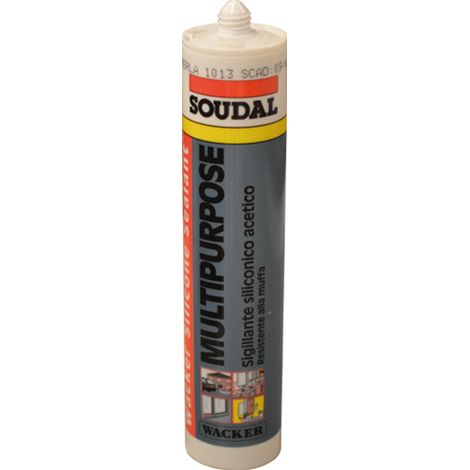 Sigillante Silicone Acetico Soudal  colore Avorio Ral1013 280 ml Maurer