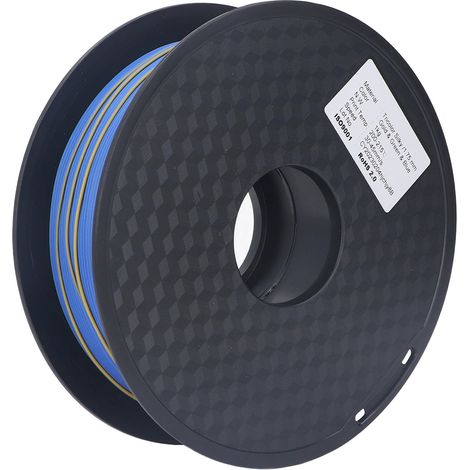 Filament pour imprimante 3D tricolore, filament PLA 1,75 mm, consommable d'impression pour la création de modèles réduits. (1/5)