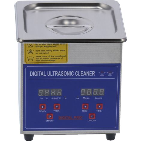 Nettoyeur Ultrasonique Numérique 1,3L Chaud avec Minuterie MH-009S 40kHz Prise UE 200-240V Machine de Nettoyage à Ultrasons (1/5)