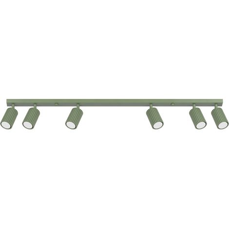 Deckenleuchten Karbon salbei 6xGU10 117cm Aluminium Sollux (1/5)