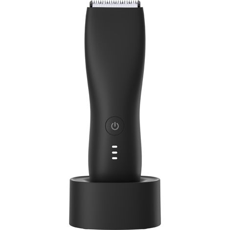 Épilateur pour homme - Lame en céramique sûre - Rasoir électrique - Appareil d'épilation intégrale lavable - Rechargeable par USB - Kit d'épilation multizone - Noir