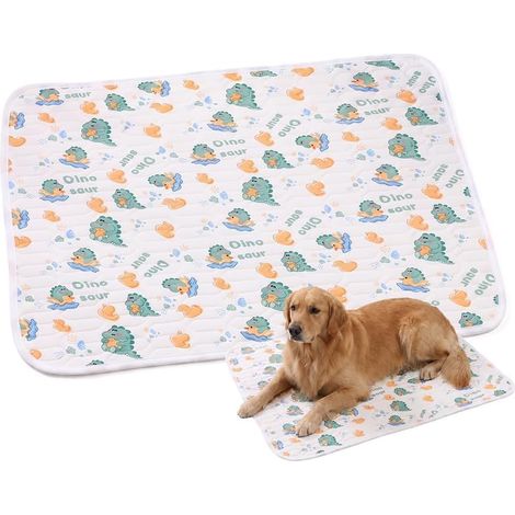 Tapis Rafraichissant Chien,Chat,Panier,fraicheur,Couverture rafraichissante,Grand Taille,Matelas,Coussin,Cooling Mat for Dogs,sans Gel,mobilier,dehoussable Lavable,70x50cm (1/4)