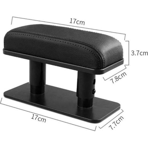 1 Coussin d'accoudoir,Universel,Soutien ergonomique,Cuir PU ABS,Réglable en hauteur,Protection anti-fatigue pour conducteur (1/3)