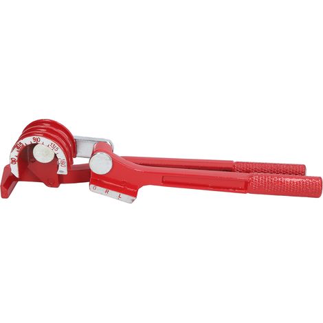 Cintreuse de tube manuelle 3-en-1 en alliage d'aluminium rouge, 6/8/10 mm, outil de pliage pour climatiseur (1/5)