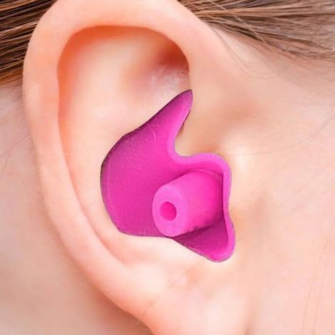 BelleRise - Lot de 5 paires de bouchons d'oreilles en silicone (pour la natation et la douche) — Design spiralé étanche