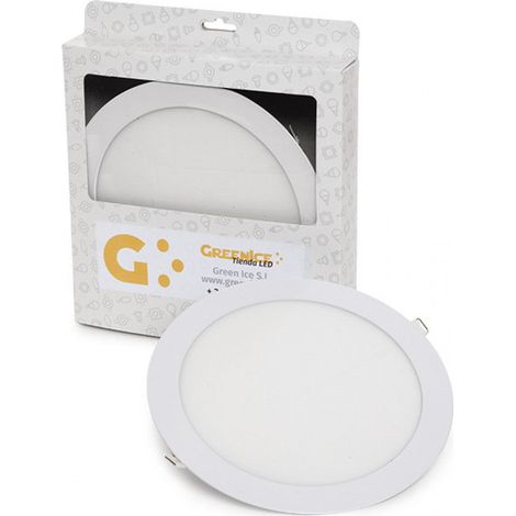 Placa LED 18W 1409Lm 6000ºK Circular Estuche Personalizado 40.000H  [JL-GP-LZ-3-M-CW-EP01]
