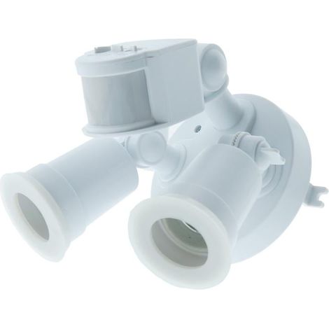 IluminaShop - Lampara Con Sensor de Movimiento 2XE27 IP44 (1/5)
