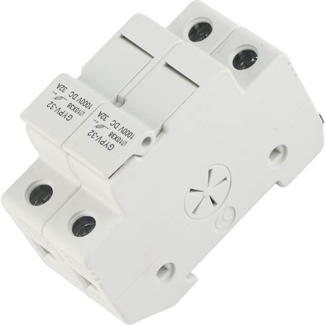 Fusible CC GYPV-32 2P 32A 1000 V CC + fusible photovoltaïque GYPV-1038 1000 V CC 15A (1/5)